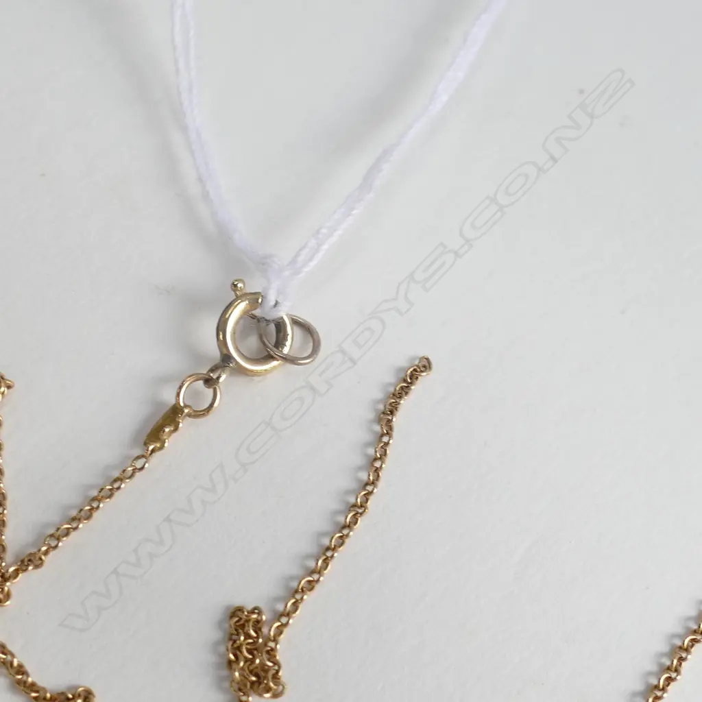 15ct GOLD FINE CHAIN 1.48gm AF Image 1++