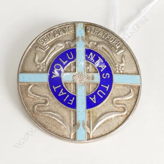 NZ SILVER SCHOOL MEDAL ST MARYS STRATFORD MAYER & TOYE WELLINGTON