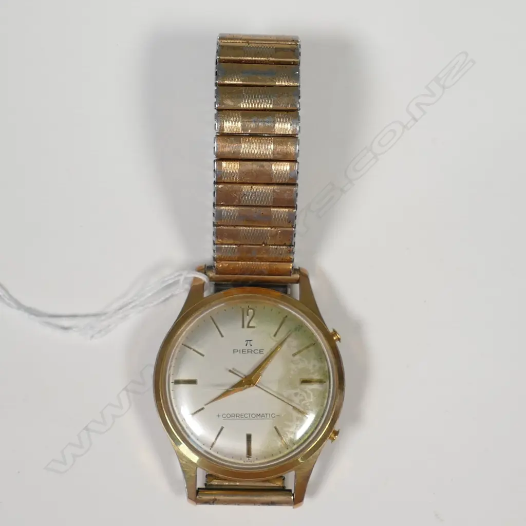 VINTAGE PIERCE CORRECTOMATIC GENT'S WRISTWATCH Image 1++