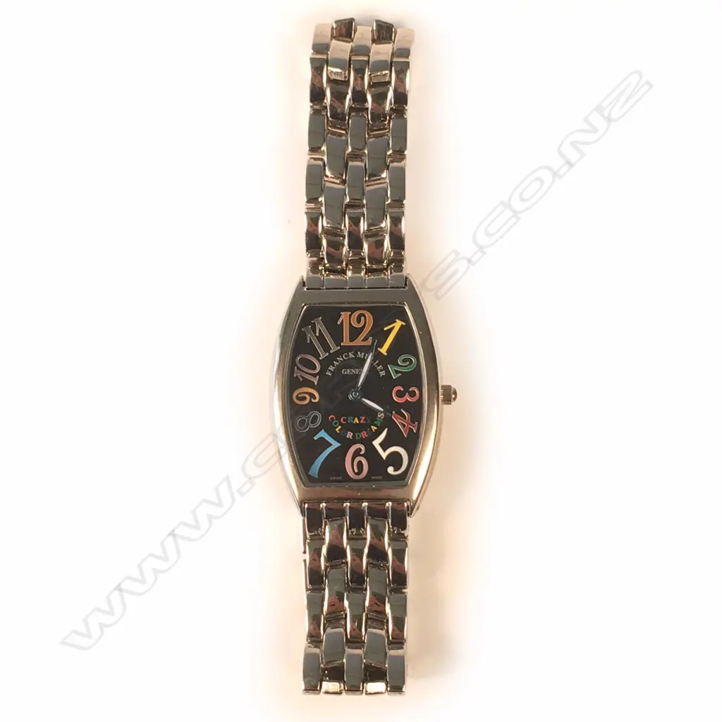 REPLICA PATRICK MULLER 'CRAZY COLOUR DREAMS' STAINLESS STEEL WRISTWATCH Image 1++