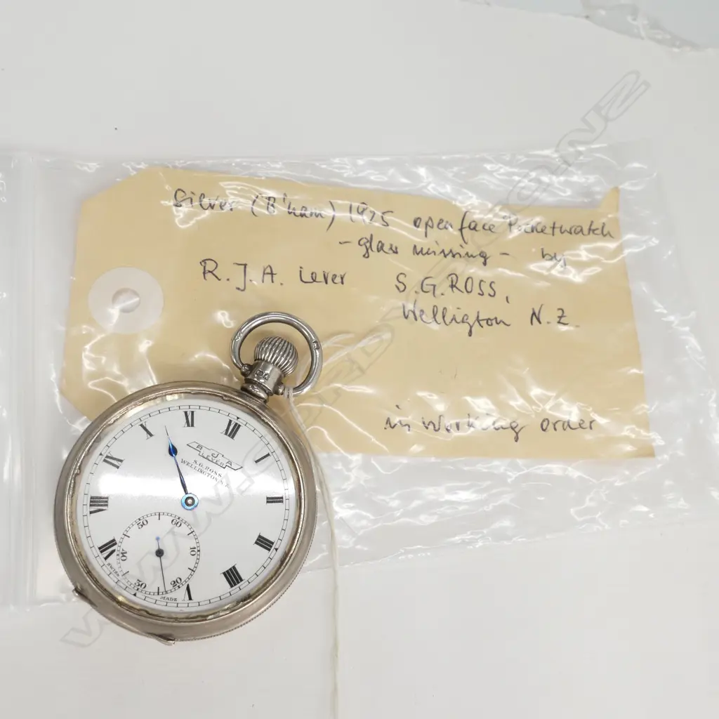 S. G. ROSS WELLINGTON POCKETWATCH BIRMINGHAM 1925 Image 1++