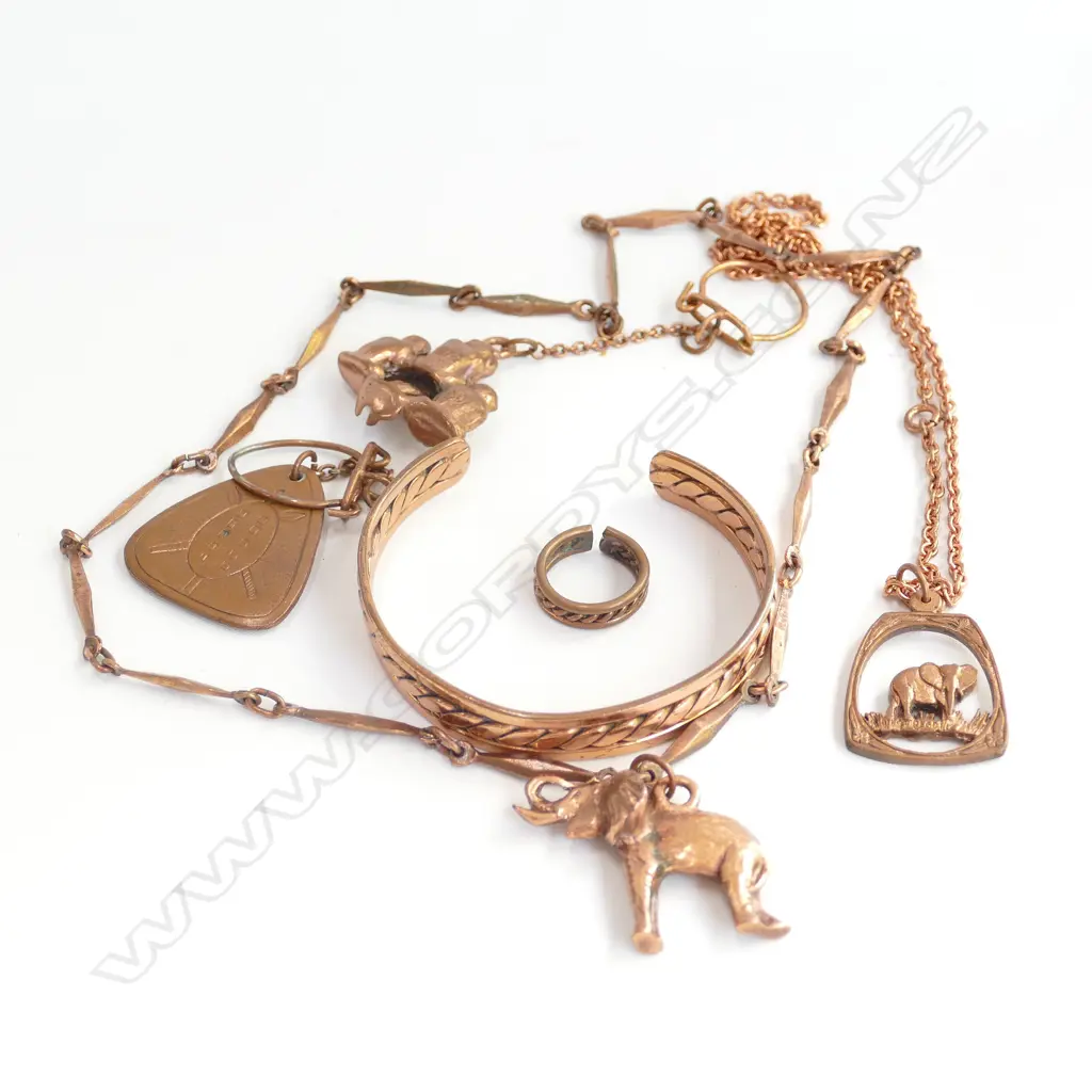 ASST. COPPER AND BRONZE COSTUME JEWELERY Image 1++