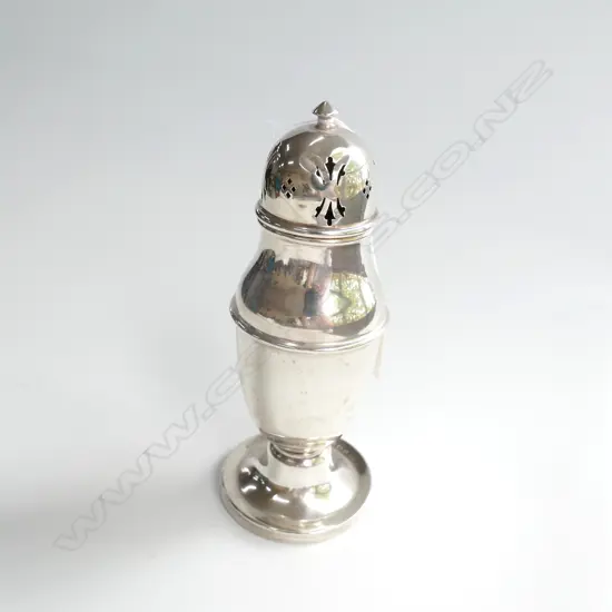 SILVER BALUSTER SUGAR SIFTER BIRMINGHAM 1937 82 GMS