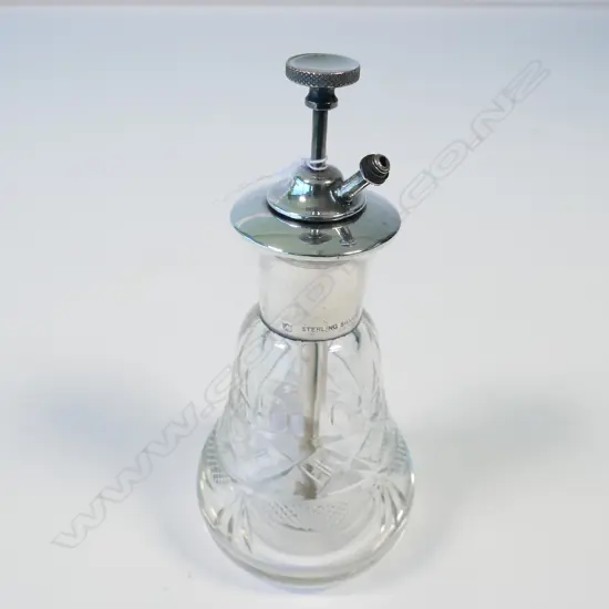 SILVER TOPPED PERFUME BOTTLE
