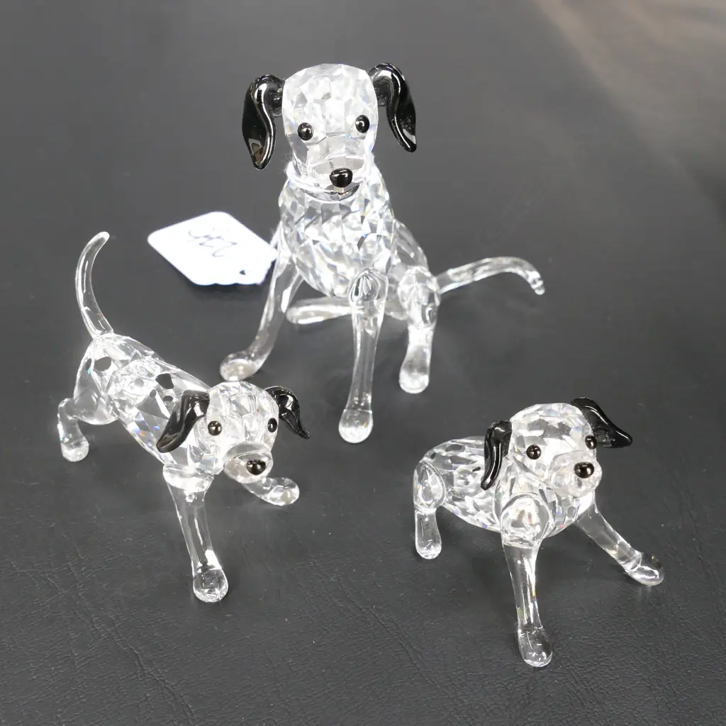 CRYSTAL DOGS X3 TALLEST H.60MM Image 1++