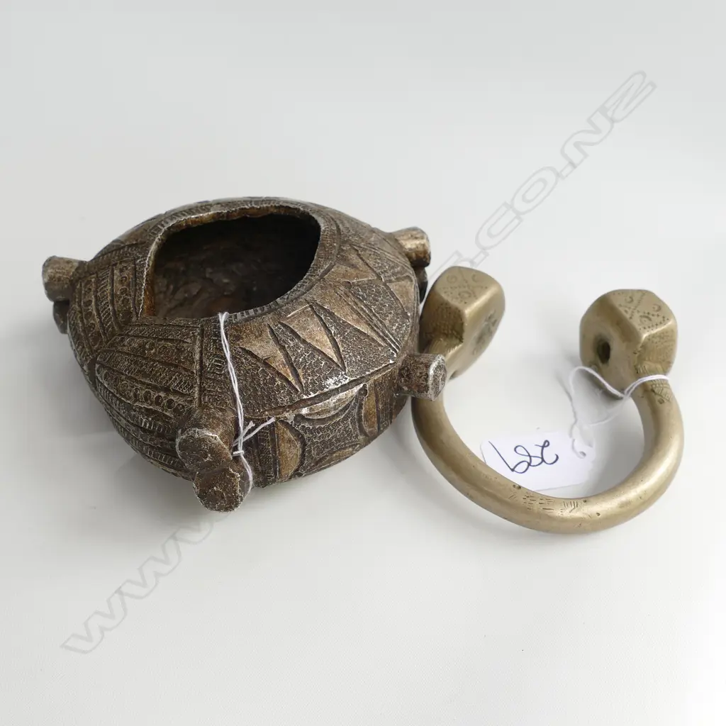 2 OLD SENUFO SOLID BRONZE CURRENCY BRACELETS Image 1++