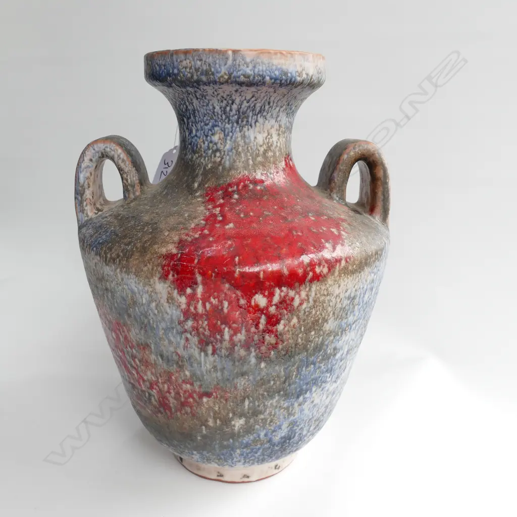 LARGE GERMAN RETRO POTTERY VASE 285MM H Image 1++