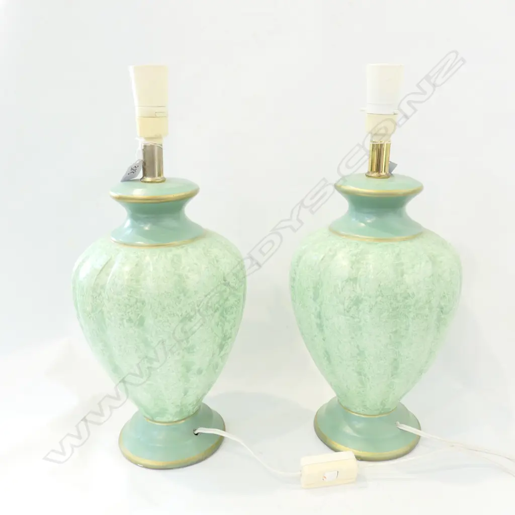 PR GREEN PATINA FINISHED LAMP BASES  Image 1++