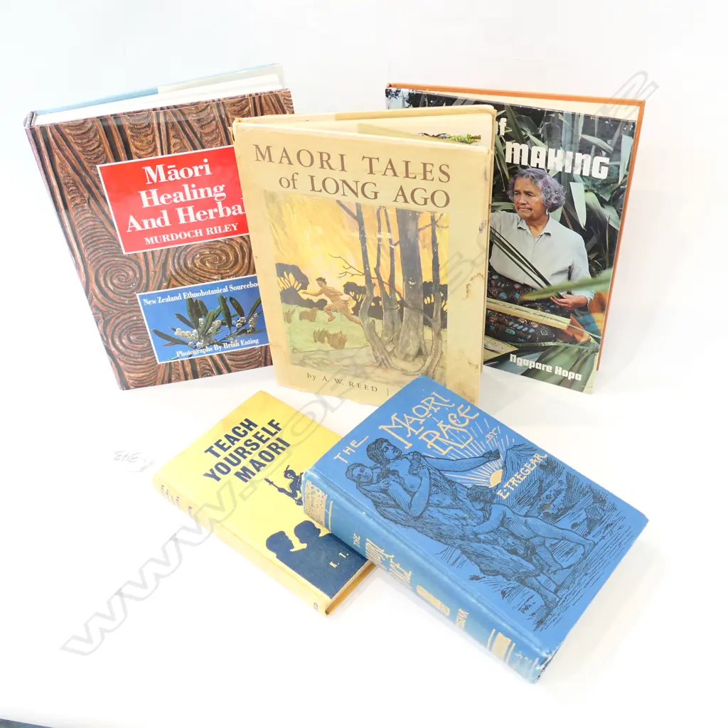 4 BOOKS MAORI INTEREST; THE MAORI RACE, TEACH YOURSELF MAORI, PIUPUI MAKING, MOARI TALES OF LONG AGO, MAORI HEALING... Image 1++