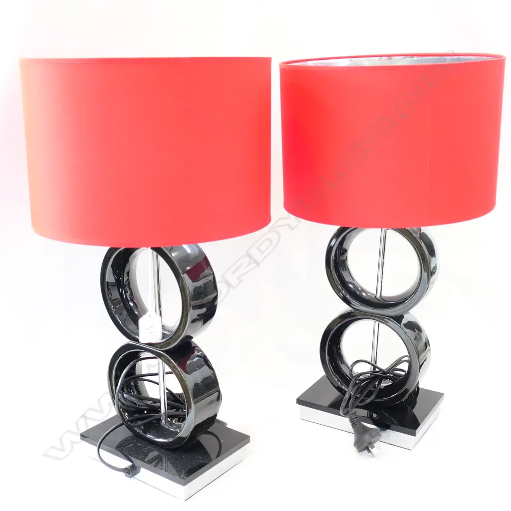 PR BLACK DESIGNER TABLE LAMPS 530MM H Image 1++