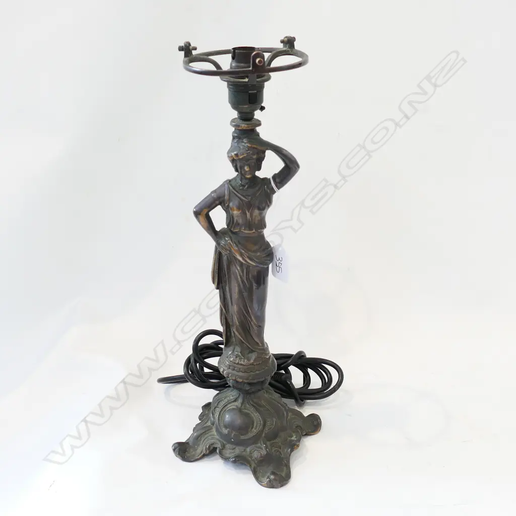 BRONZE LAMP BASE 380MM H Image 1++