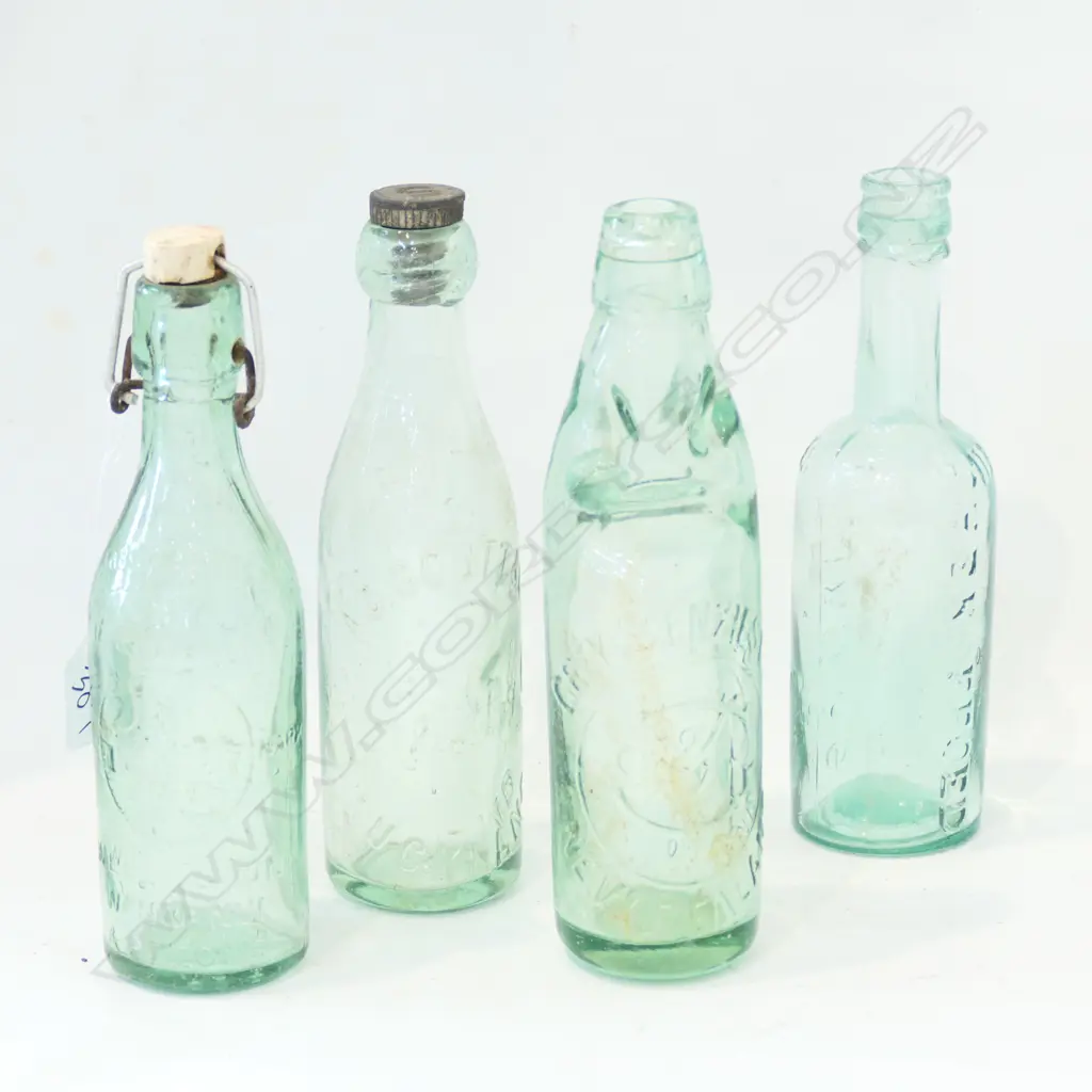 COLLECTION OF 4 CLEAR BOTTLES Image 1++