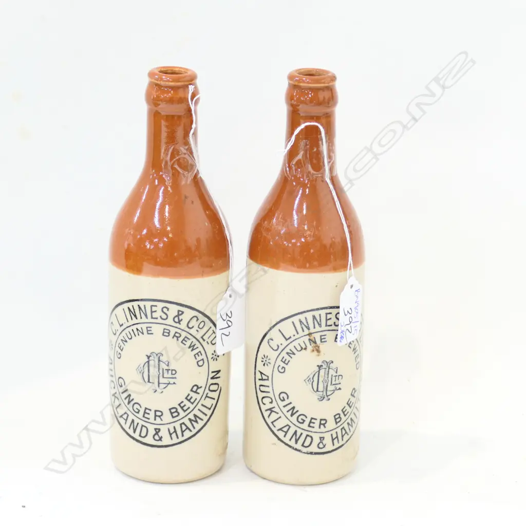 2 C. L. INNES & CO. LTD. GINGER BEER BOTTLES 230MM H Image 1++