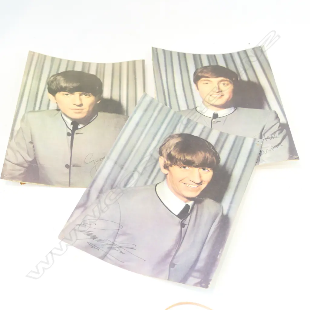 3 BEATLES FANCLUB PRINTS Image 1++