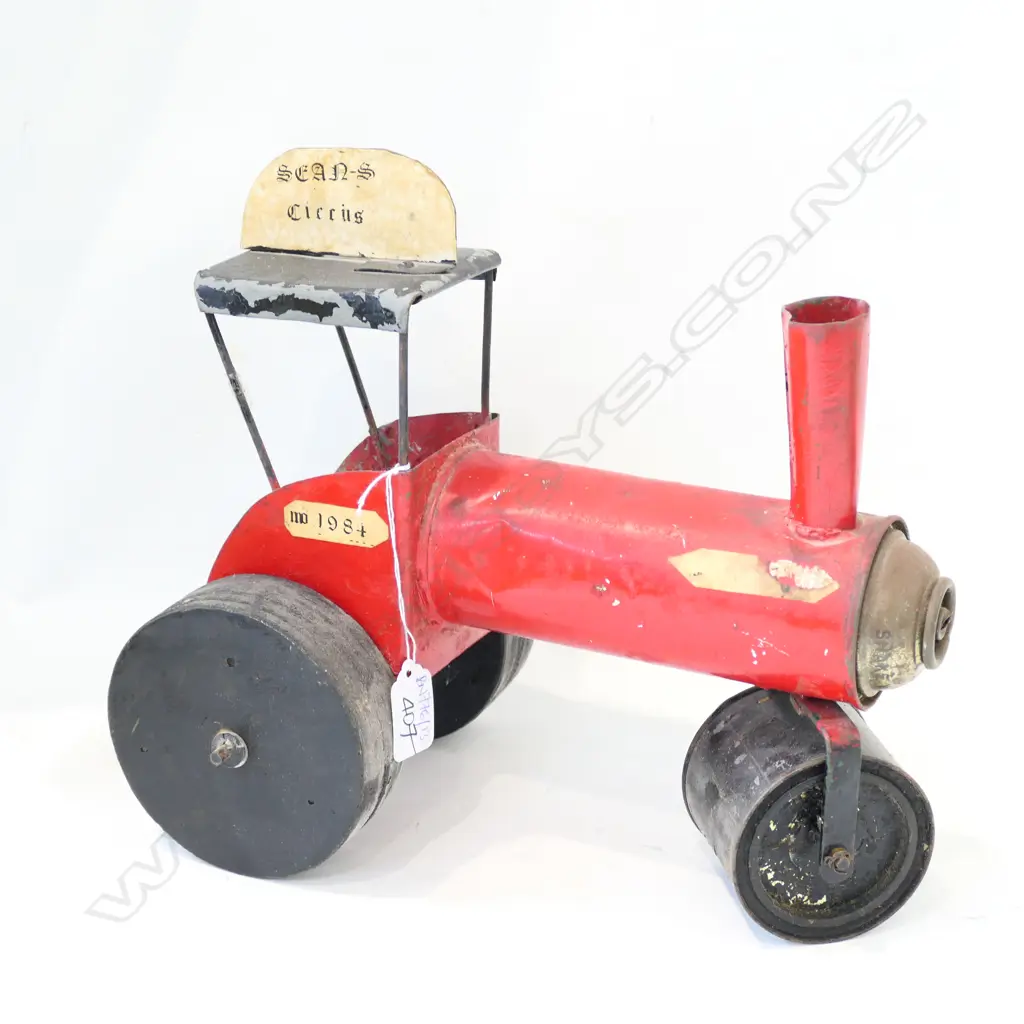 HAND MADE TOY 'SEANS CIRCUS' STEAMROLLER 300MM L Image 1++
