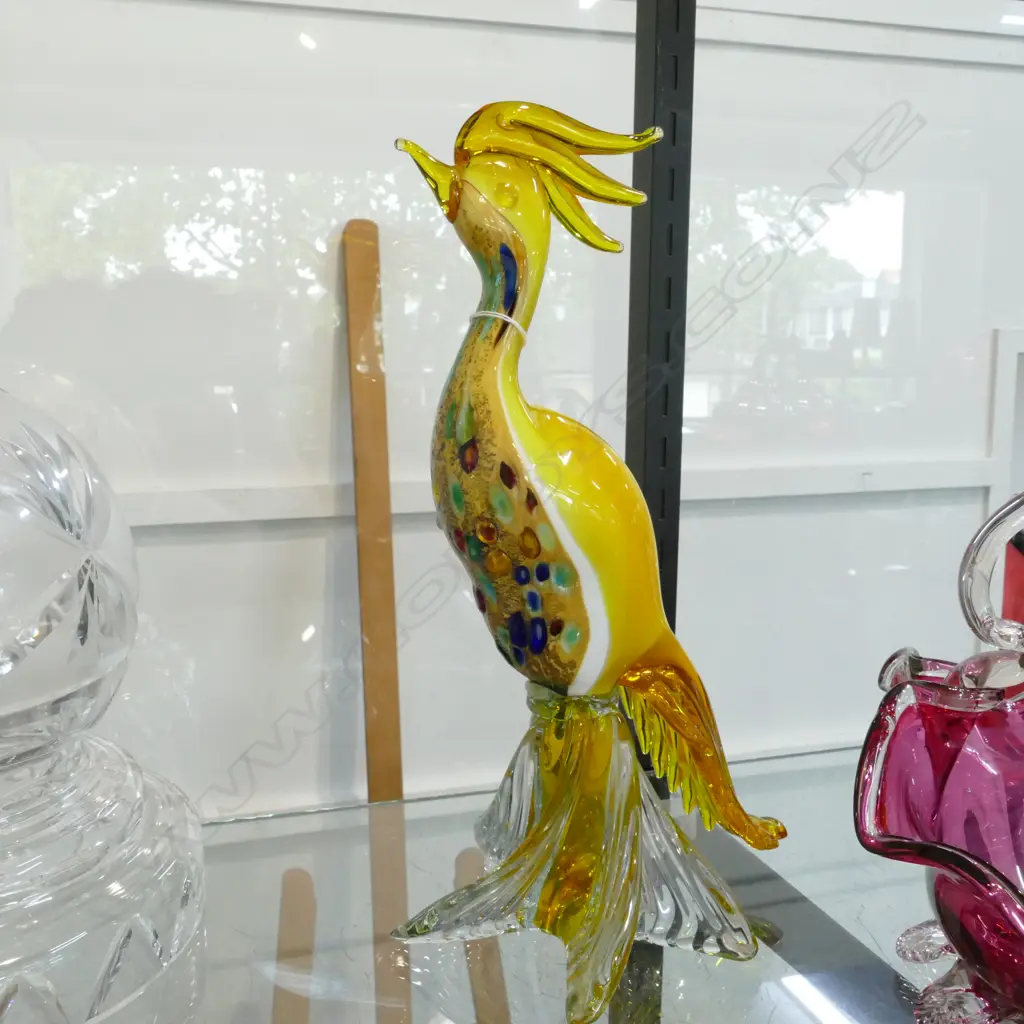MURANO GLASS COCKATOO 1950S ? Image 1++