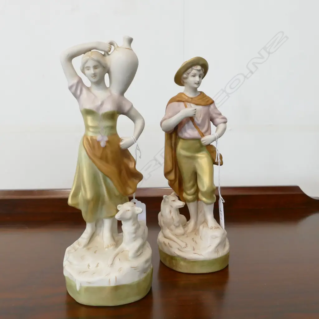 PR OF ROYAL DUX FIGURES MAN AND WOMAN 250MM H Image 1++