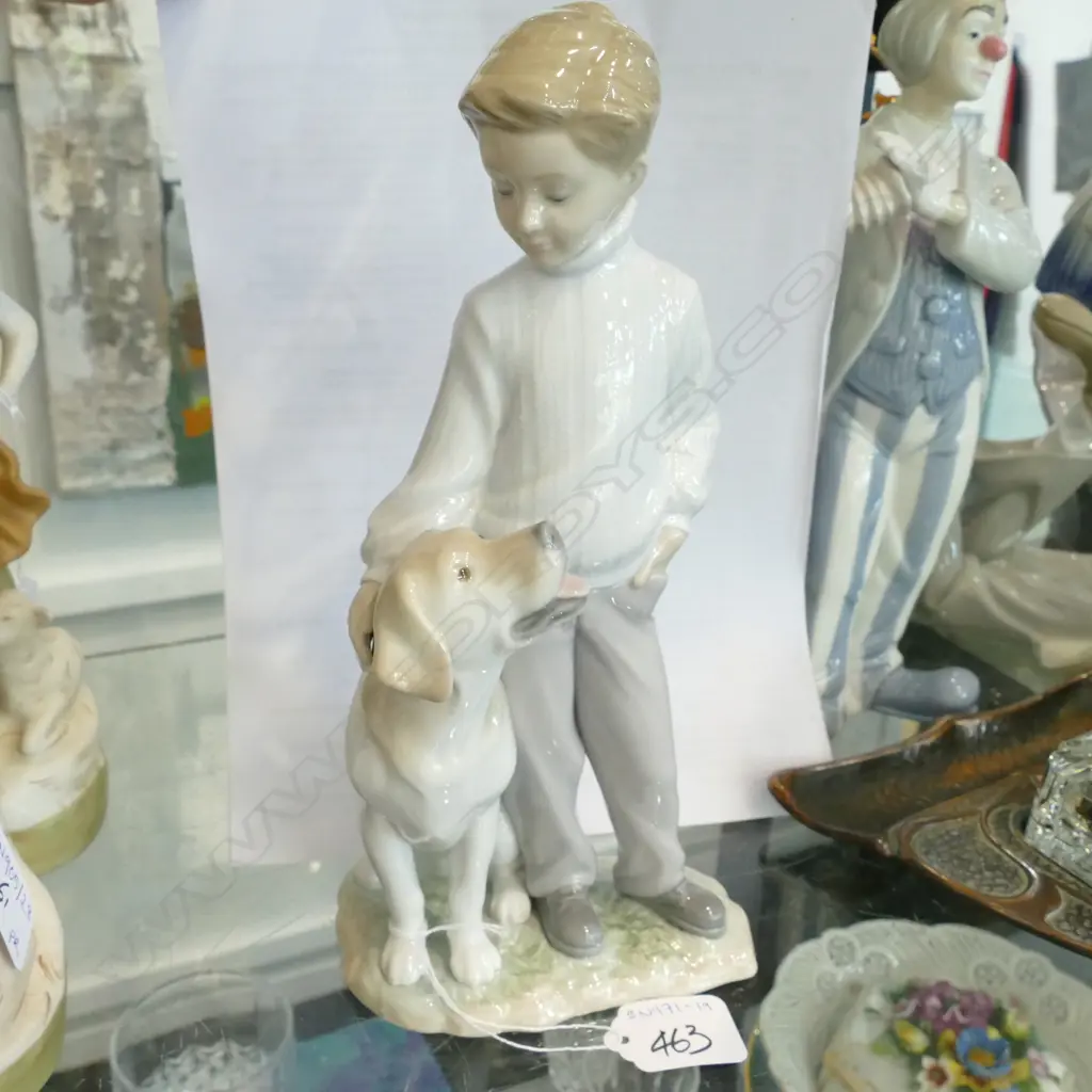 LLADRO BOY WITH DOG H.250MM Image 1++