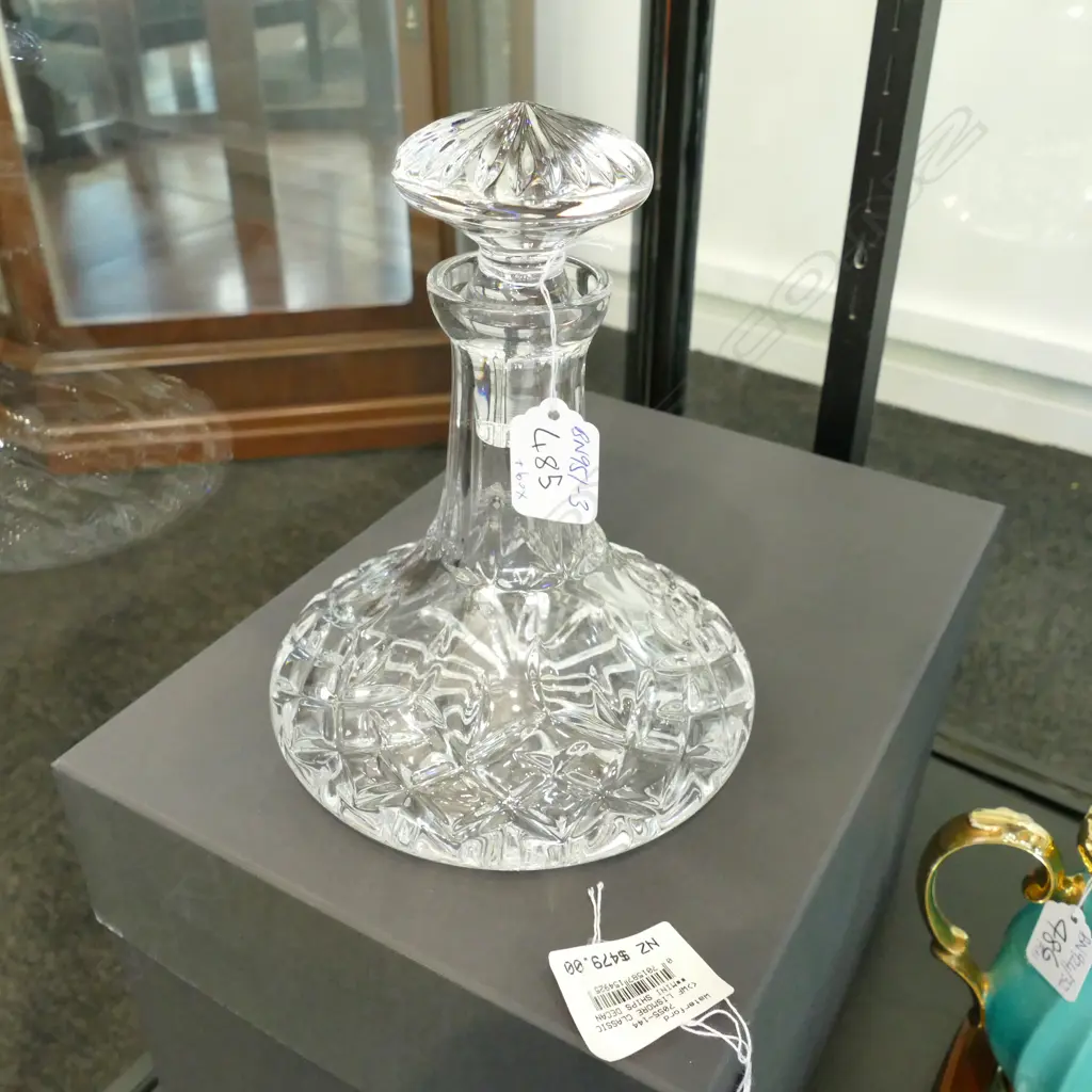 WATERFORD CRYSTAL LISMORE SHIP'S DECANTER Image 1++