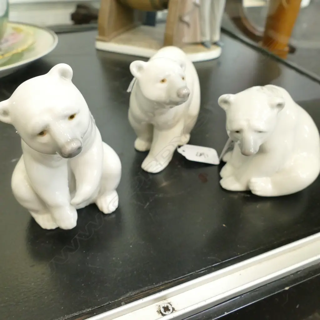 3 LLADRO POLAR BEARS TALLEST H.120MM Image 1++