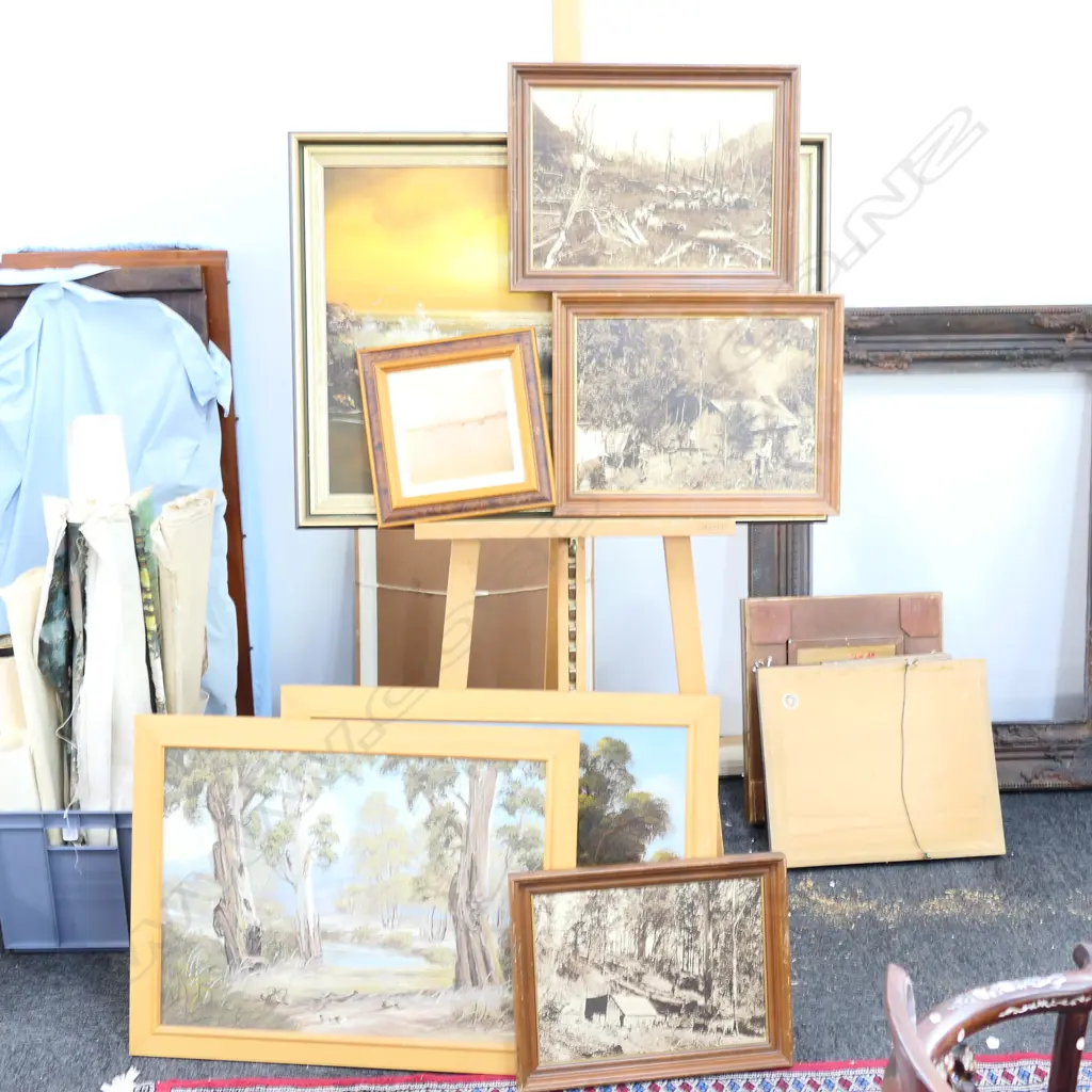 3 LANDSCAPE OILS & 4 REPRODUCTION PRINTS Image 1++