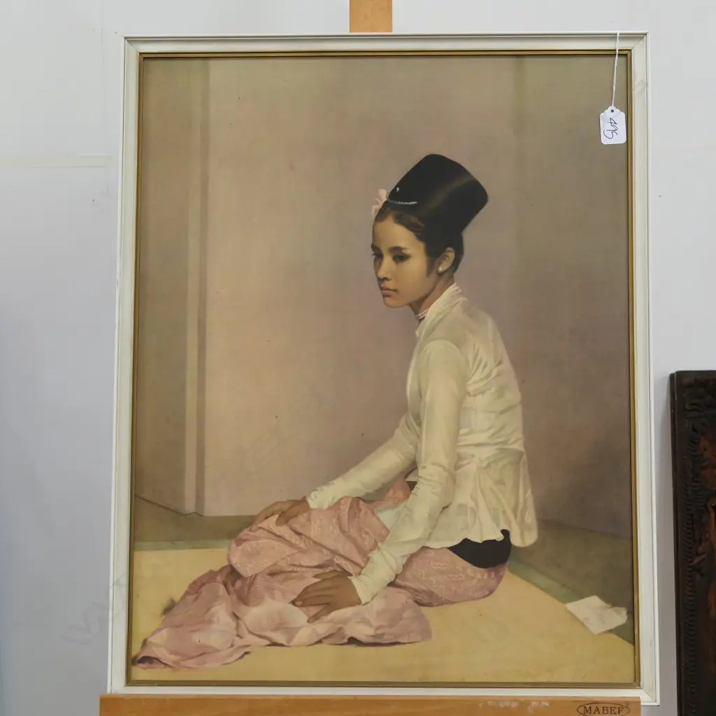 SIR GERALD KELLY, PRINT  'PORTRAIT OF SAW-OHN-NYUN' 600 X 470mm Image 1++