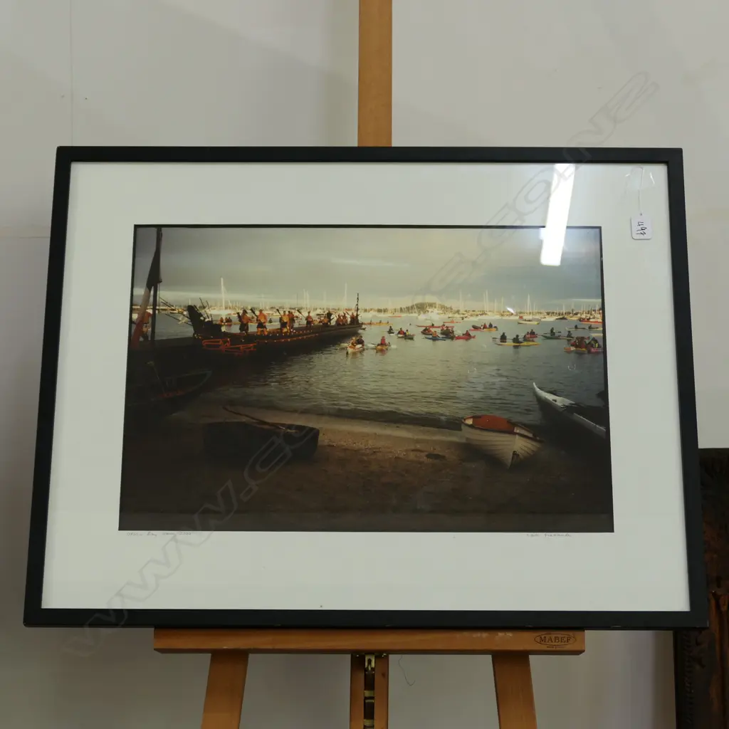 MARTI FRIEDLANDER, PHOTO, 'OKAHU BAY, DAWN 2000', SIGNED & TITLED. 380 x 565mm Image 1++