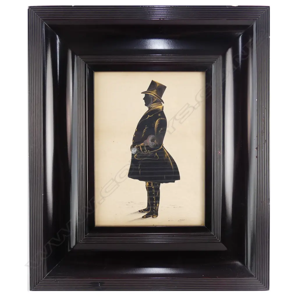 VICTORIAN SILHOUETTE of a TOWN-CRIER Image 1++