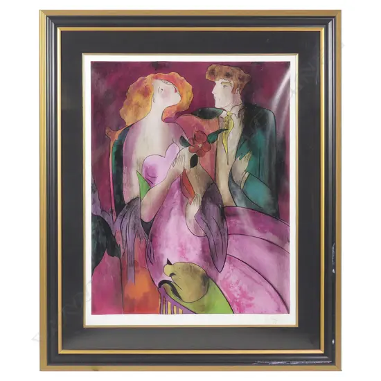 LINDA LE KINFF SERIOLITHOGRAPH IN COLOUR, SIGNED