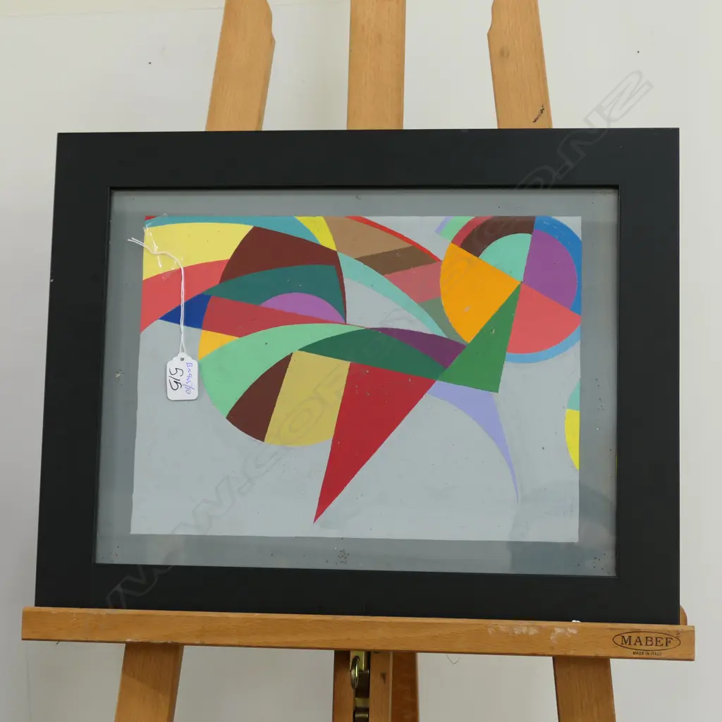 LLOYD HILLEYER ABSTRACT PAINTING 390 X 290 MM Image 1++