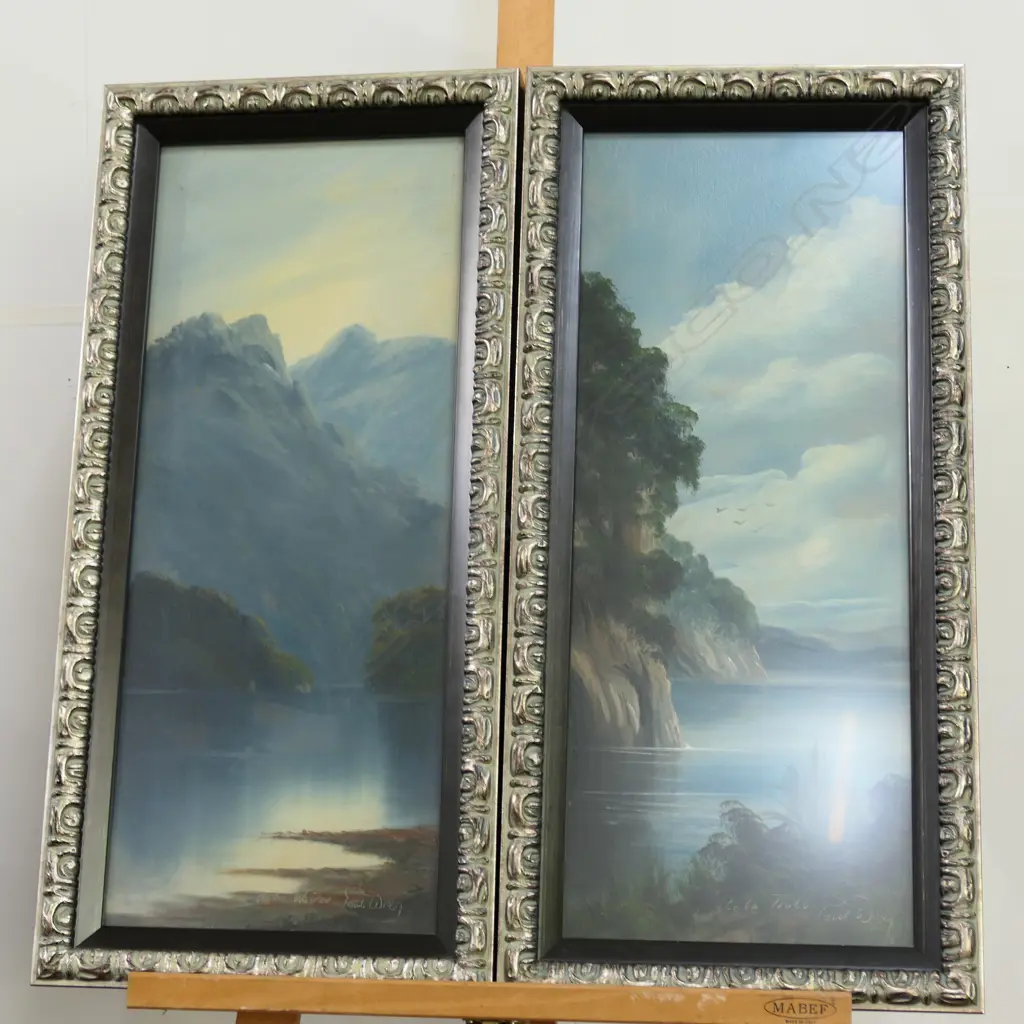 PAUL WREN TWO OILS LAKE TAUPO AND ON THE WOIRAU 690 X 330MM  Image 1++