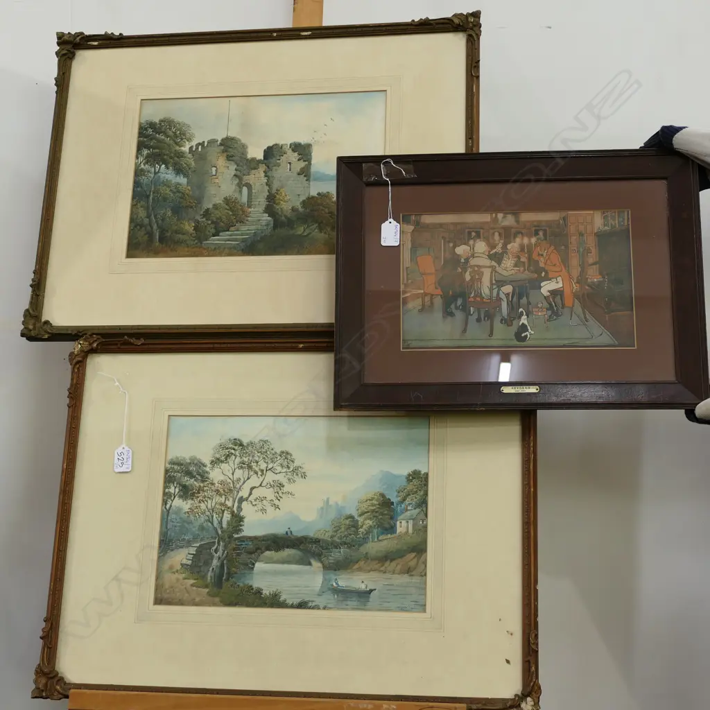 PR 19TH CENT. LANDSCAPE PRINTS + PRINT 'REVOKED' Image 1++