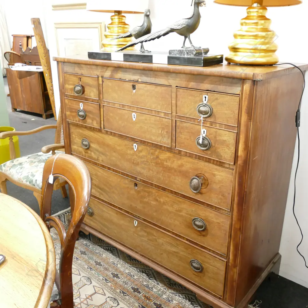GEORGE III CHEST OF DRAWERS AF 1200MM H 1250MM W  (A.F.) Image 1++