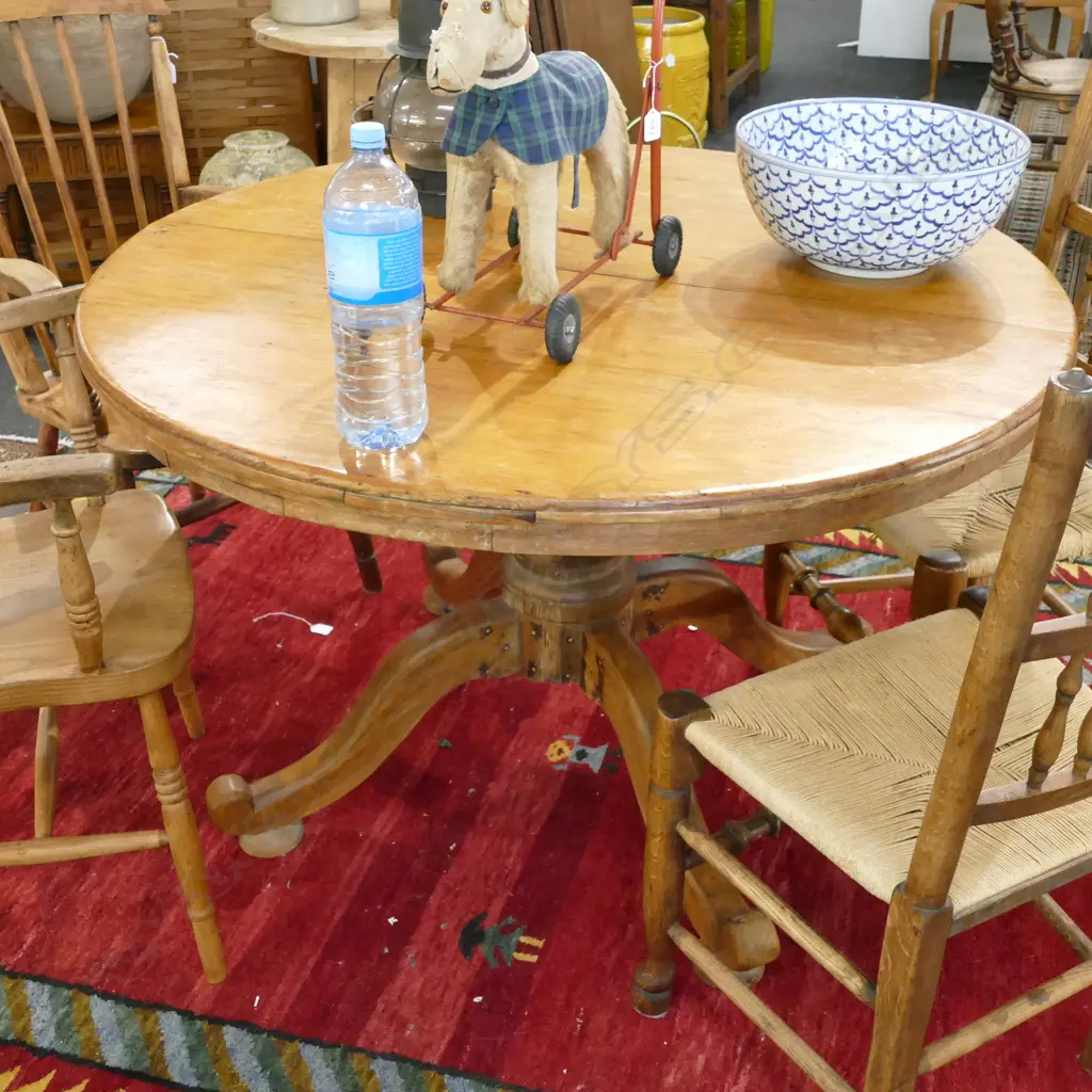 LATE 19TH CENTURY CONTINENTAL CIRCULAR TABLE 1200MM DIA Image 1++