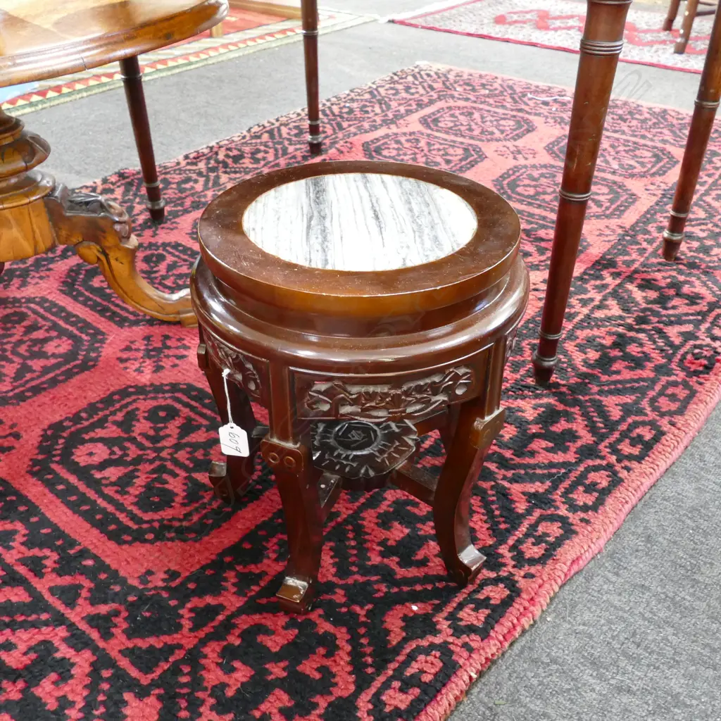 ROSEWOOD PLANT STAND 330MM H Image 1++