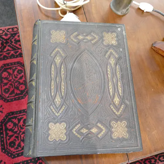 LEATHER BOUND BIBLE 340MM H