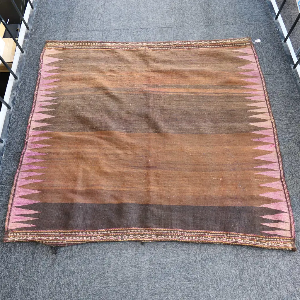VINATGE AFGANISTAN BALUCH SOFECH KELIM ALL WOOL 1440MM X 1370MM Image 1++