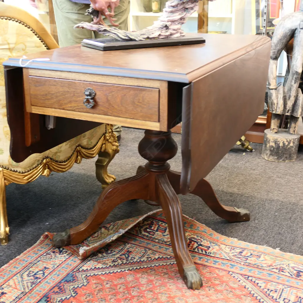 MAHOGANY DROPSIDE TABLE A/F Image 1++