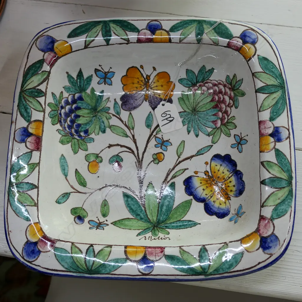 DECORATIVE ITALIAN PLATE 270 X 270MM Image 1++