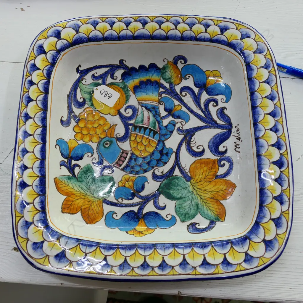 DECORATIVE ITALIAN PLATE 340 X 350MM. Image 1++