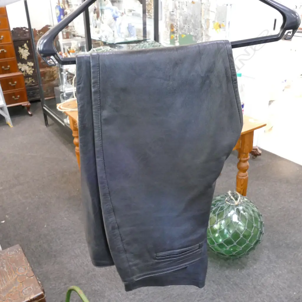 PAIR ITALIAN LEATHER TROUSERS Image 1++
