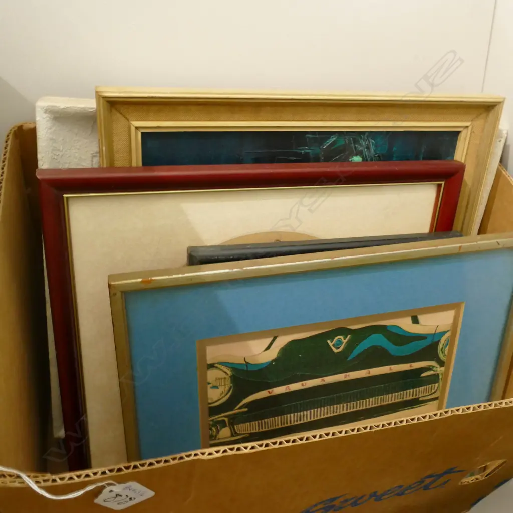 LOT ASST FRAMED PAINTINGS PRINTS ETC Image 1++
