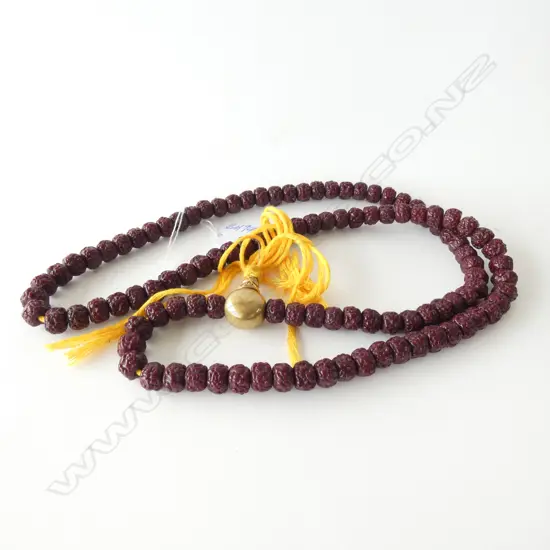 LONG MALA BEAD NECKLACE RUDRAKSHA SEEDS