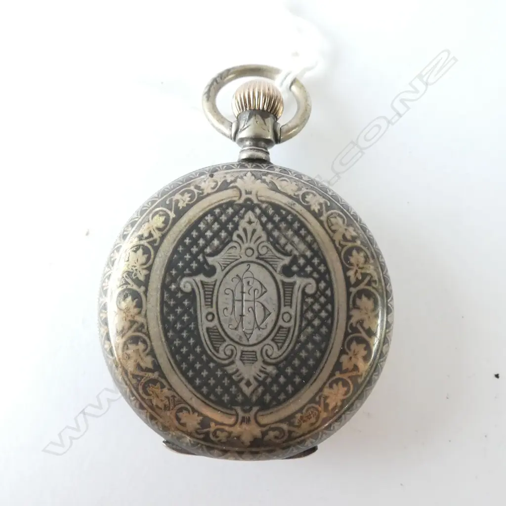 Pocket watch, fancy nielo case, Breguet Image 1++