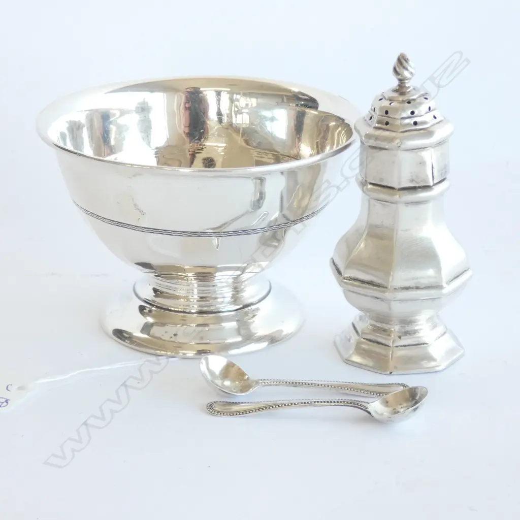 SILVER SUGAR/PEPPER/2 SPOONS 100gm Image 1++