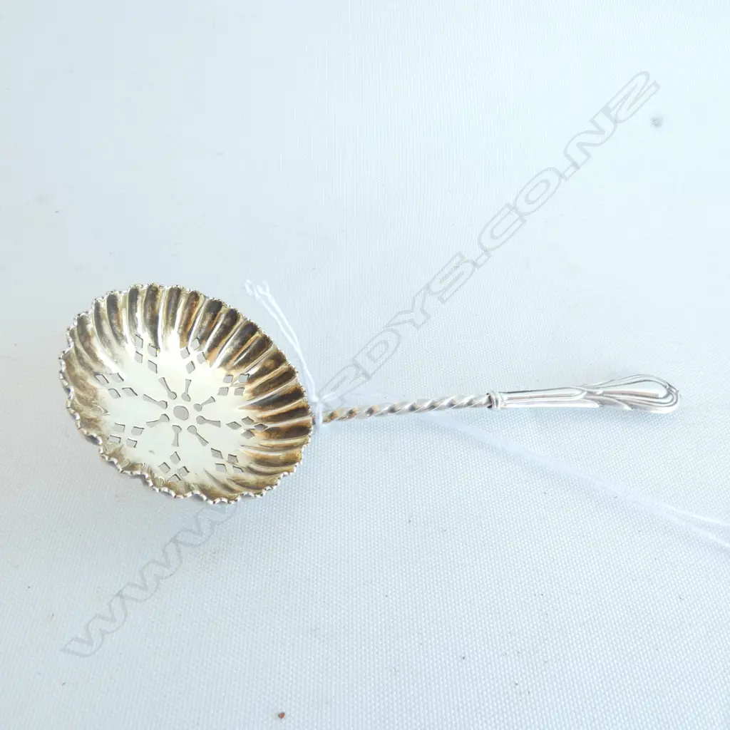 SILVER SIFTER SPOON by William Devenport, Birmingham 1905 Image 1++
