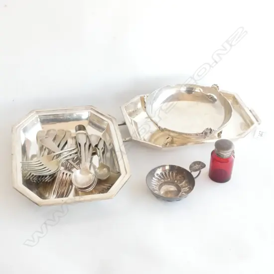 CONTAINER OF EP CUTLERY RUBY GLASS SCENT ETC