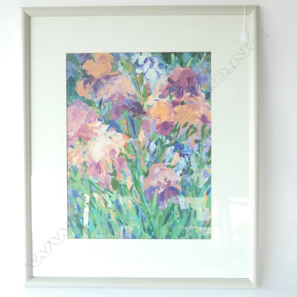 JUDY PARKER, 'IRIS DREAMTIME', WATERCOLOUR ON BOARD, SIGNED, 680 X 530MM  Image 1++