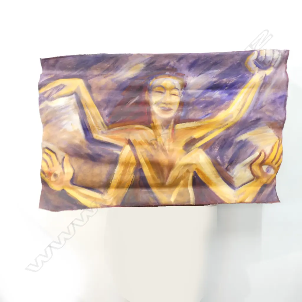 S. GRACE? 'FOUR ARMED WOMAN' OIL ON LOOSE CANVAS, 1996, 780 X 1210MM  Image 1++