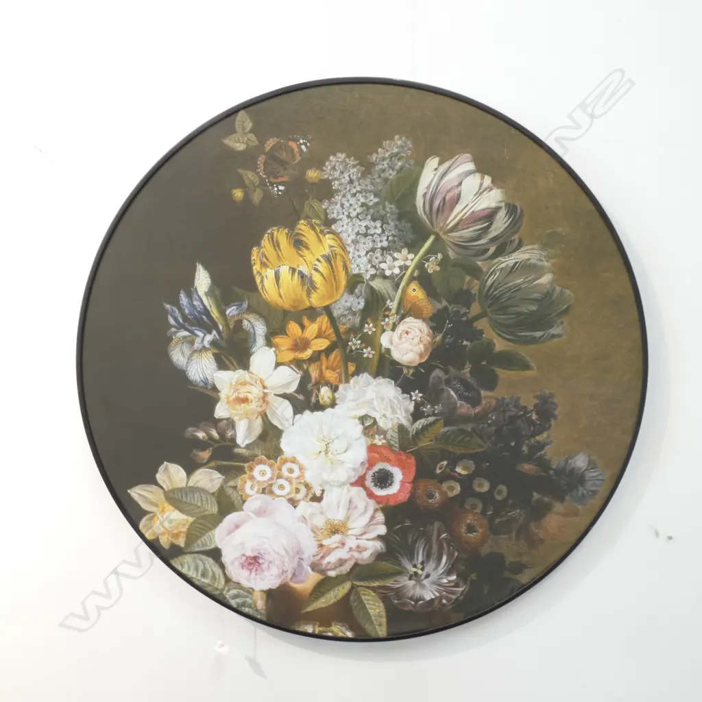LG ROUND BOTANICAL PRINT. DIA. 1000MM Image 1++